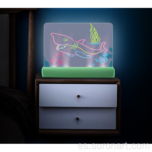 Tablero de dibujo luminoso mágico 3D de los últimos productos para niños